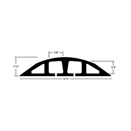 Electriduct ED Rubber Duct Cover D-200- 10ft - Brown D-200-10-BN